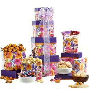 Broadway Basketeers Valentine's Day Cake Chocolate Treats Gift Box Tower